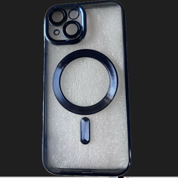iPhone 15 Case - Luxury | Clear Soft Silicone | Magnetic Wireless Charging - Picture 1 of 6